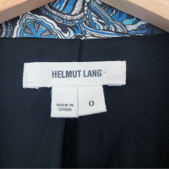 NWOT Helmut Lang 
Mandala-Print Wet effect Jacket in blue size 0 - Picture 15 of 16